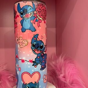Stitch valentine Themed Tumbler